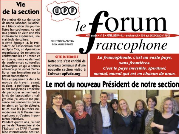 Le forum francophone      avril 2019